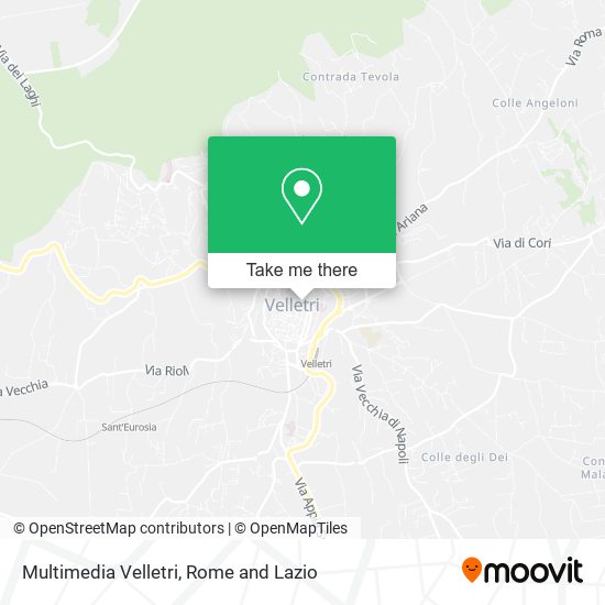 Multimedia Velletri map