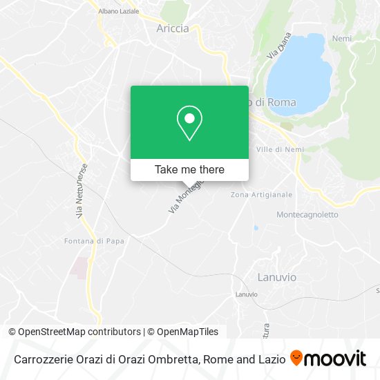 Carrozzerie Orazi di Orazi Ombretta map