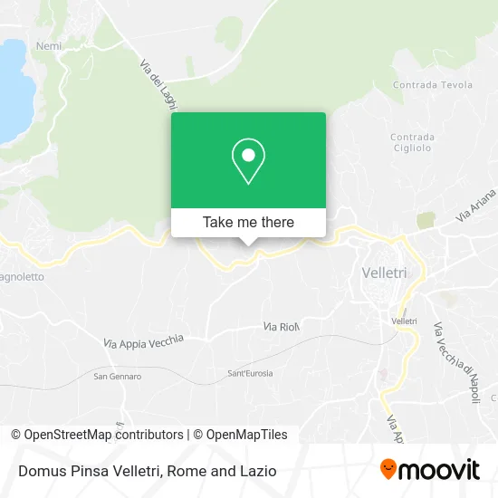 Domus Pinsa Velletri map