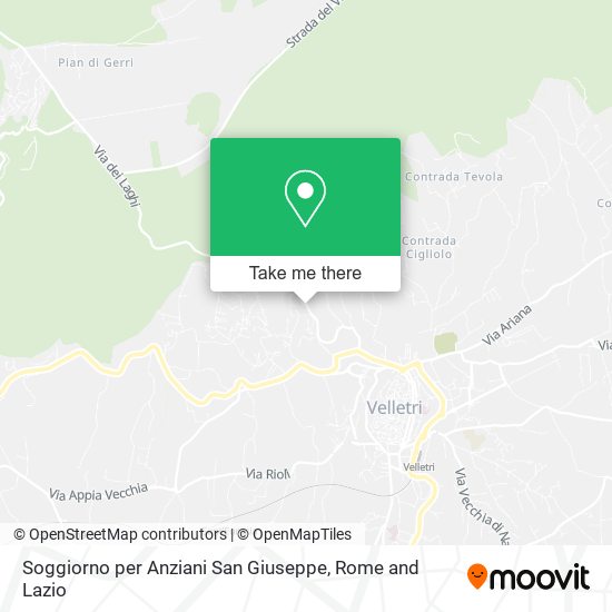 Soggiorno per Anziani San Giuseppe map