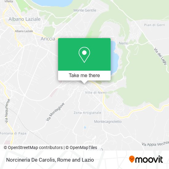 Norcineria De Carolis map