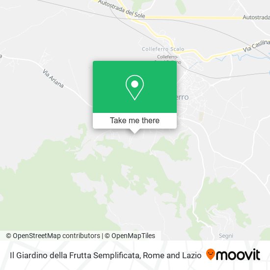Il Giardino della Frutta Semplificata map