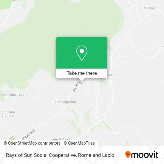 Rays of Sun Social Cooperative map