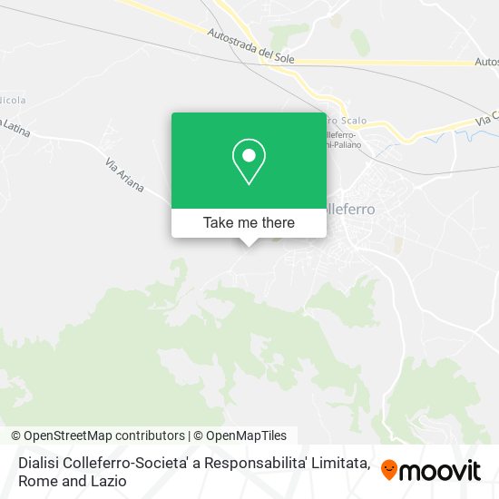 Dialisi Colleferro-Societa' a Responsabilita' Limitata map
