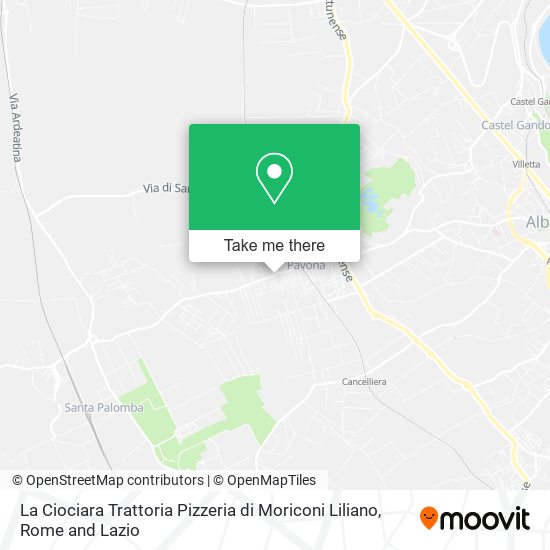 La Ciociara Trattoria Pizzeria di Moriconi Liliano map