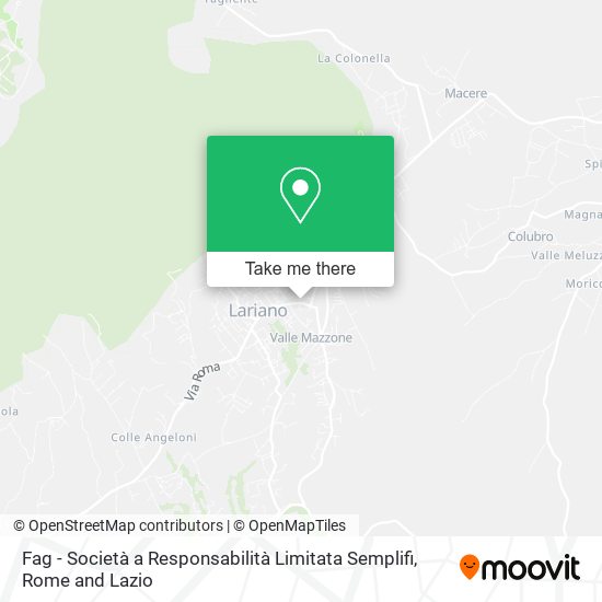 Fag - Società a Responsabilità Limitata Semplifi map