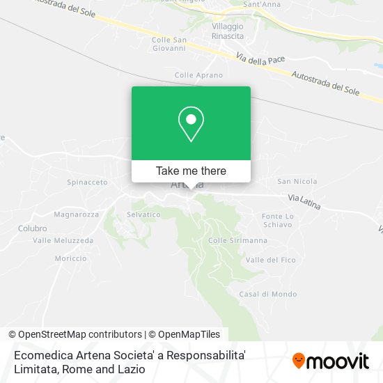 Ecomedica Artena Societa' a Responsabilita' Limitata map