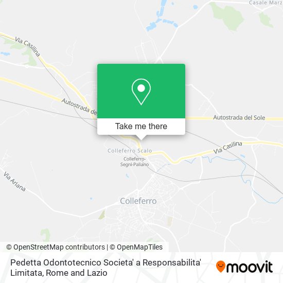 Pedetta Odontotecnico Societa' a Responsabilita' Limitata map