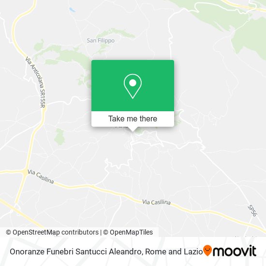 Onoranze Funebri Santucci Aleandro map