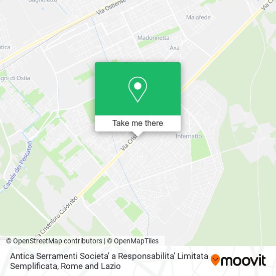 Antica Serramenti Societa' a Responsabilita' Limitata Semplificata map