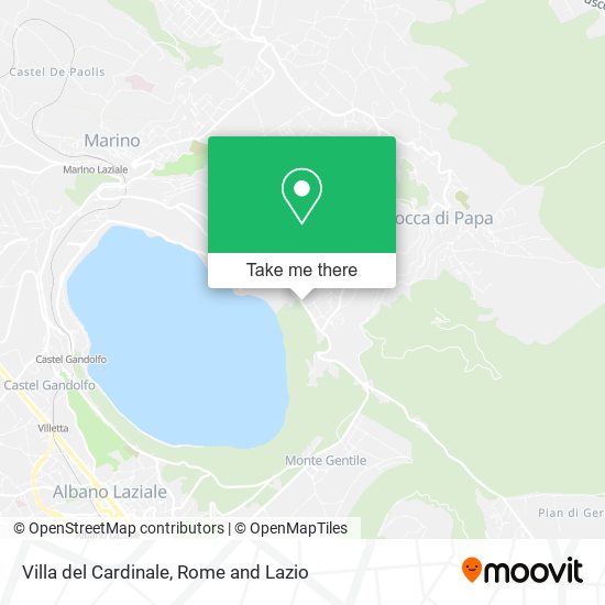 Villa del Cardinale map