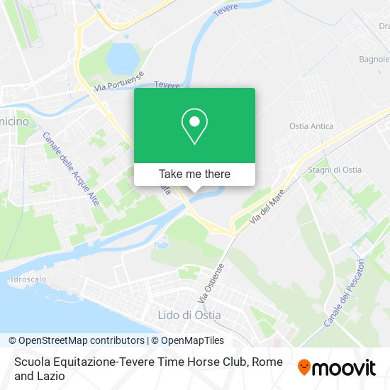 Scuola Equitazione-Tevere Time Horse Club map