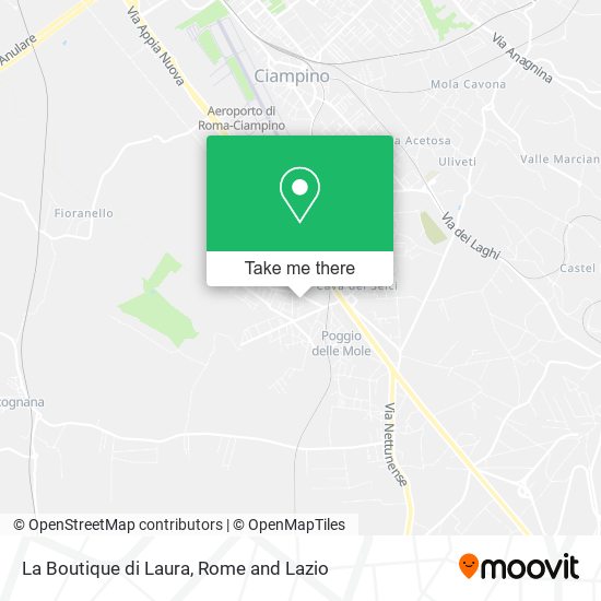 La Boutique di Laura map