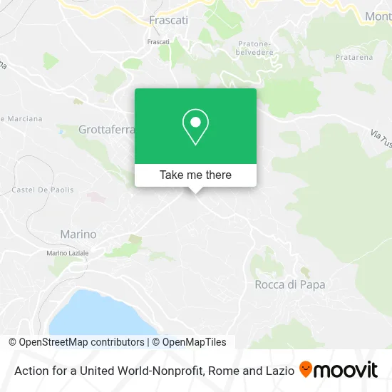 Action for a United World-Nonprofit map
