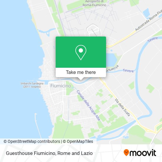 Guesthouse Fiumicino map