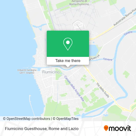 Fiumicino Guesthouse map
