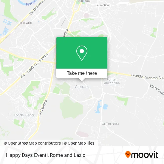 Happy Days Events map