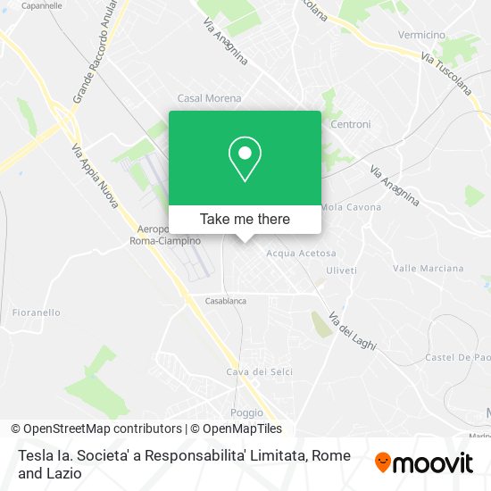 Tesla Ia. Societa' a Responsabilita' Limitata map