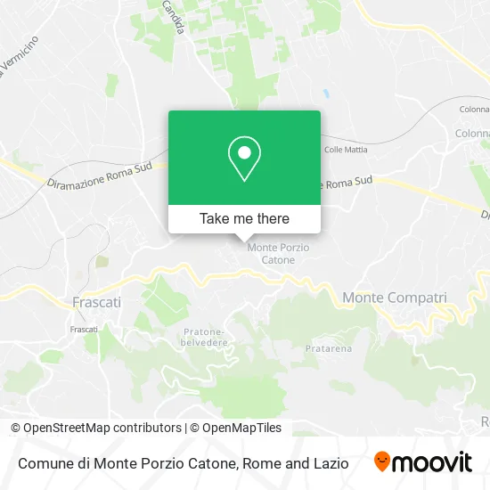 Comune di Monte Porzio Catone map