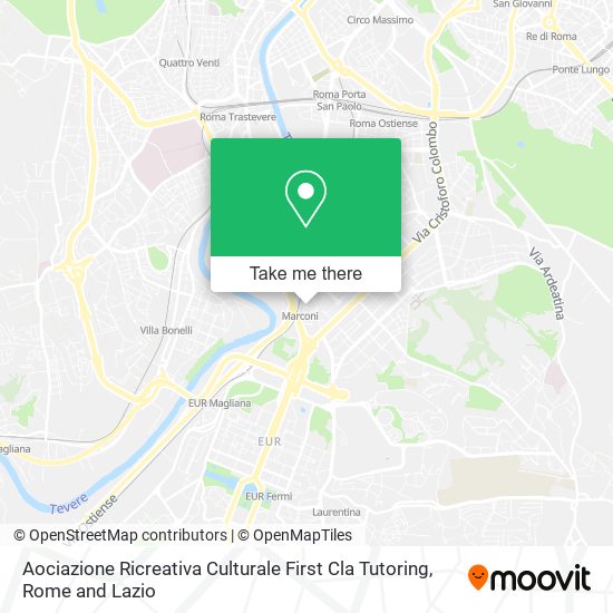 Aociazione Ricreativa Culturale First Cla Tutoring map