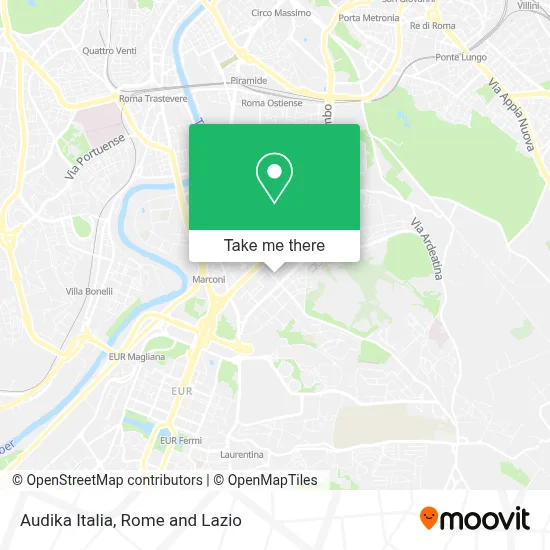 Audika Italia map