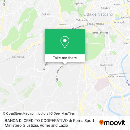 BANCA DI CREDITO COOPERATIVO di Roma Sport. Ministero Giustizia map