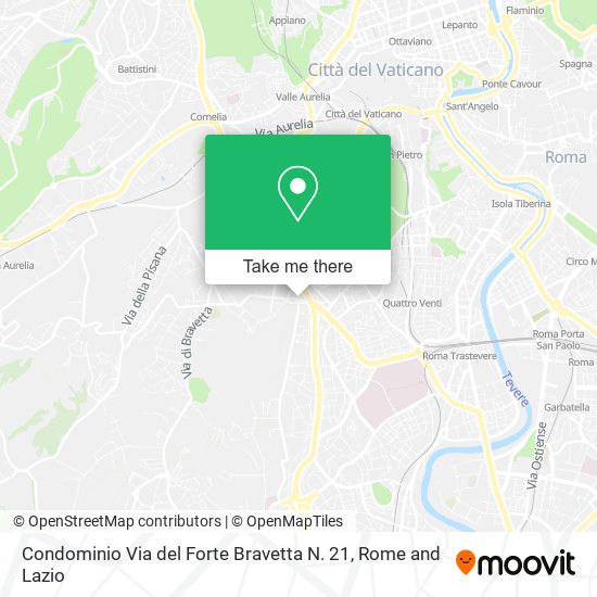 Condominio Via del Forte Bravetta N. 21 map
