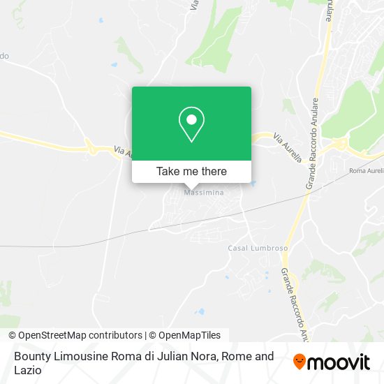 Bounty Limousine Roma di Julian Nora map