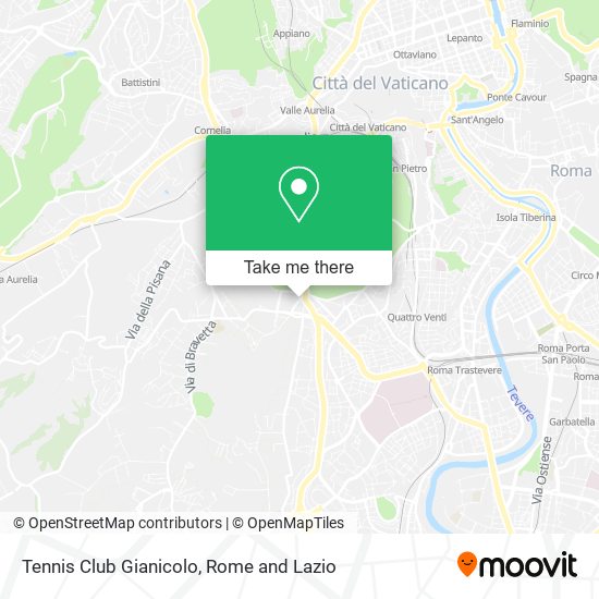 Tennis Club Gianicolo map
