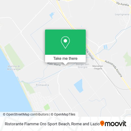 Ristorante Fiamme Oro Sport Beach map