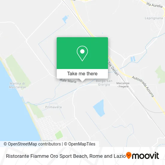 Ristorante Fiamme Oro Sport Beach map