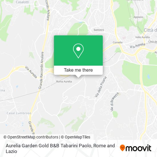 Aurelia Garden Gold B&B Tabarini Paolo map