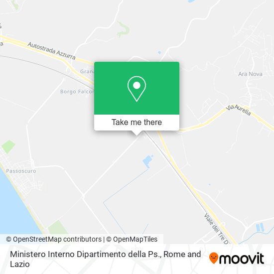 Ministero Interno Dipartimento della Ps. map