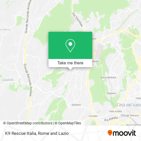 K9 Rescue Italy map