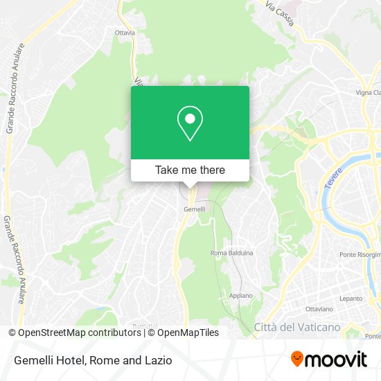 Gemelli Hotel map