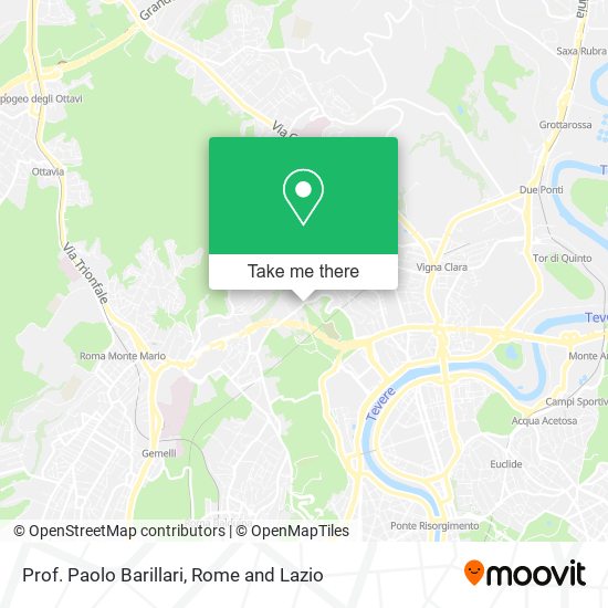 Prof. Paolo Barillari map