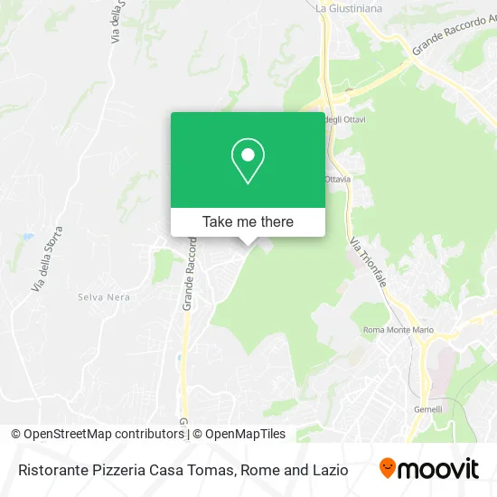 Casa Tomas Restaurant Pizzeria map