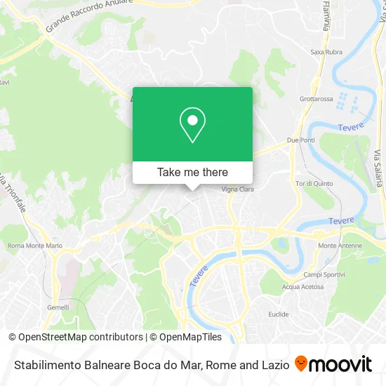 Boca do Mar Beach Establishment map