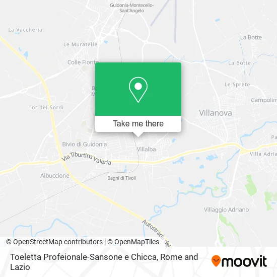 Toeletta Profeionale-Sansone e Chicca map