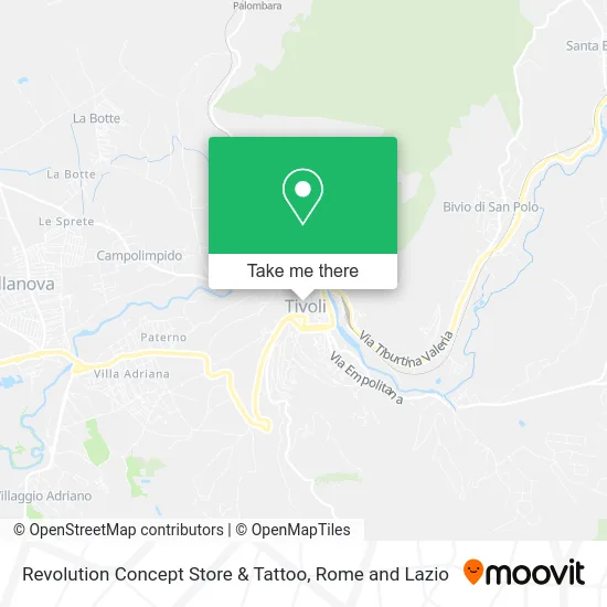 Revolution Concept Store & Tattoo map