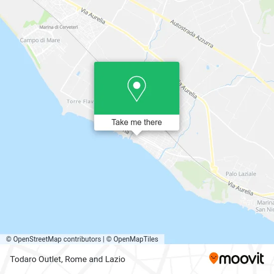 Todaro Outlet map