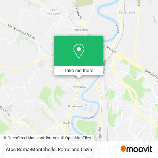 Atac Roma-Montebello map