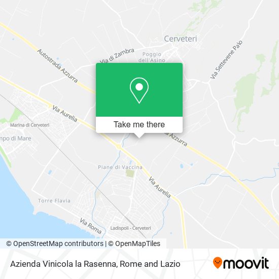 Azienda Vinicola la Rasenna map