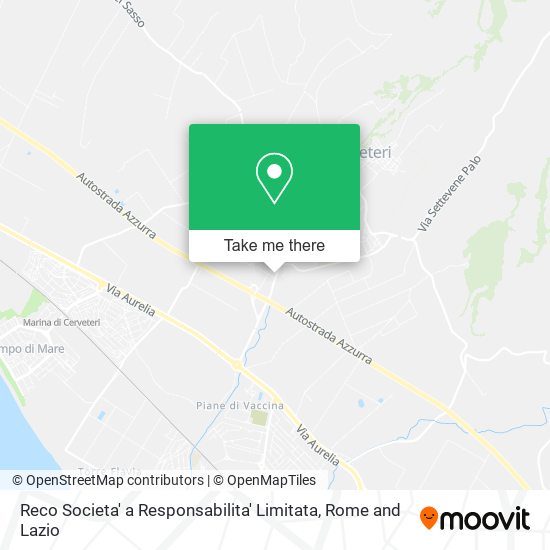 Reco Societa' a Responsabilita' Limitata map