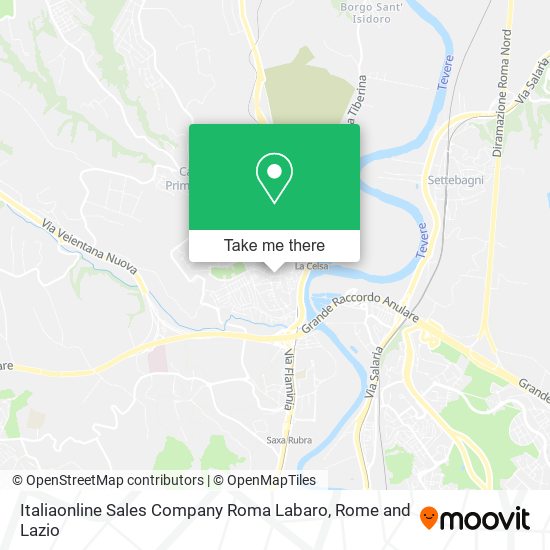 Italiaonline Sales Company Roma Labaro map