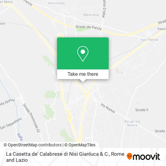 La Casetta de' Calabrese di Nisi Gianluca & C. map
