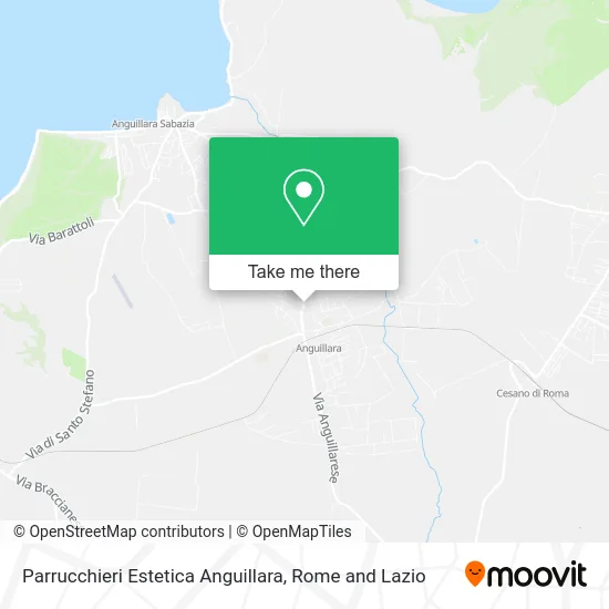 Anguillara Hairdressing and Aesthetics map