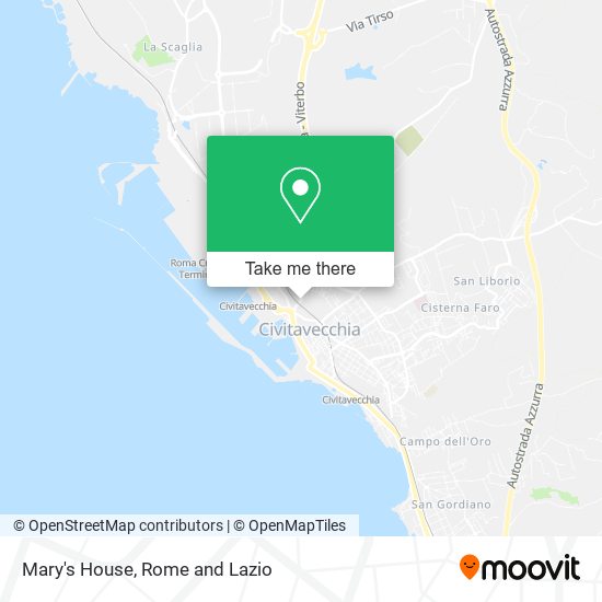 Mary's House map
