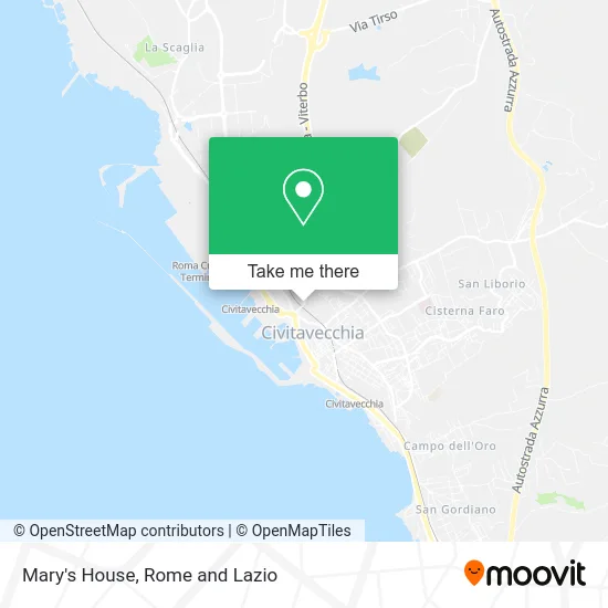 Mary's House map
