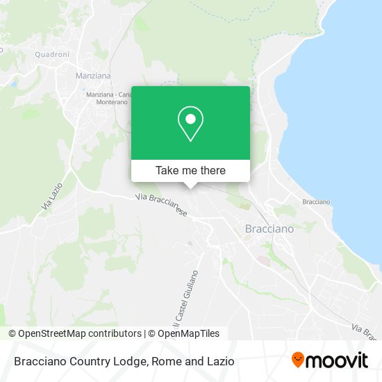 Bracciano Country Lodge map